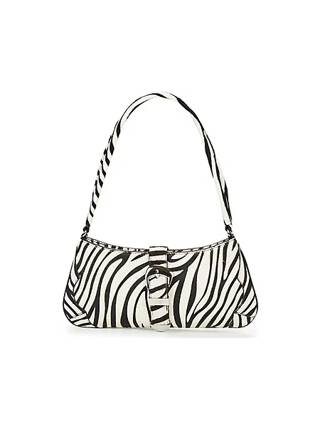 Torbica Tommy Jeans z zebra vzorcem bela