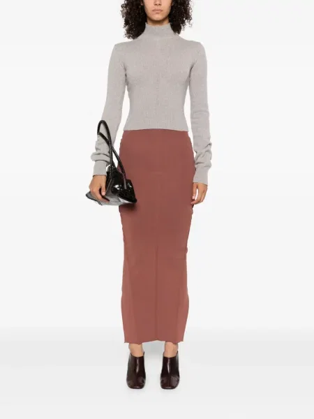 Fustă Rick Owens tricotate roz