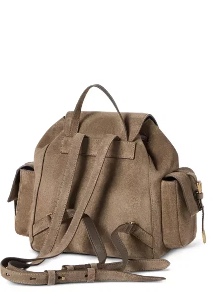 Rucsac Brunello Cucinelli din piele de căprioară