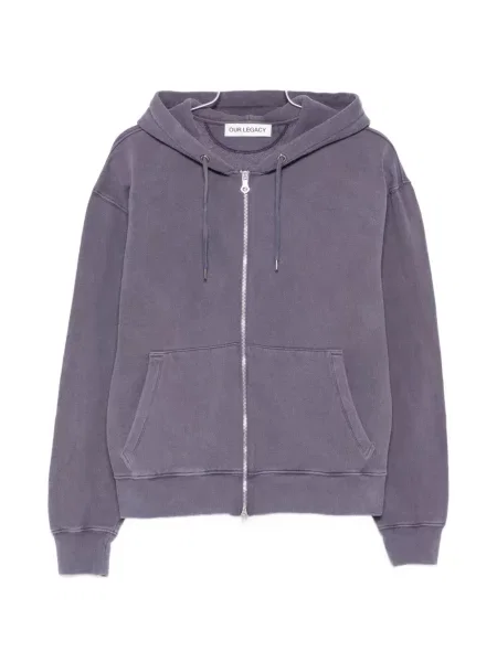 Суичър с качулка Our Legacy виолетово
