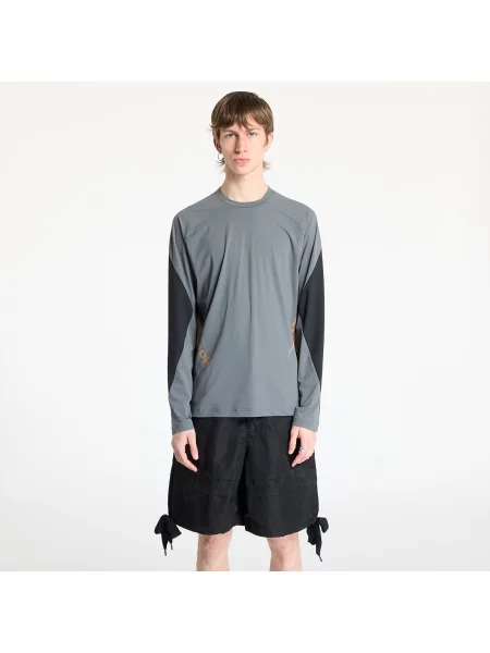 Tricou Reebok Longsleeve Run Tee UNISEX Grey 3/ Washed Black M negru