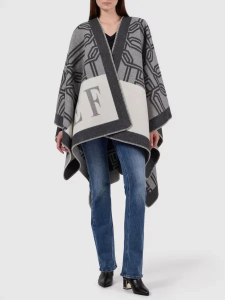 Пончо Elisabetta Franchi сіре