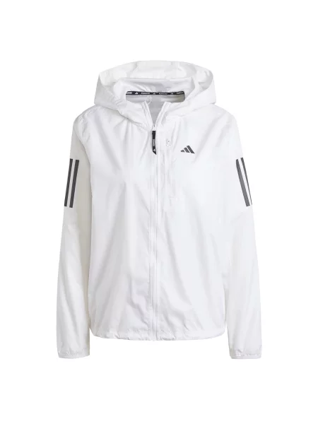 ADIDAS PERFORMANCE Αθλητικό μπουφάν Own The Run μαύρο λευκό