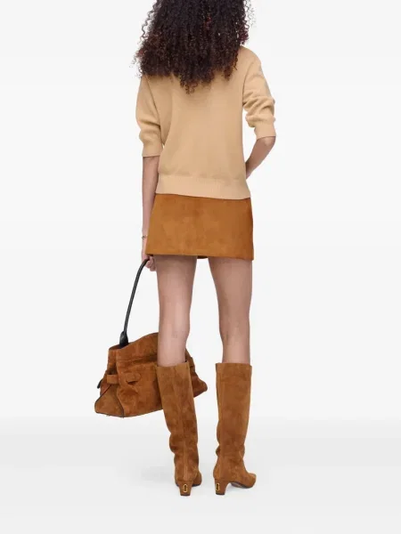 Vlněné s límcem polotričko Marc Jacobs hnědé