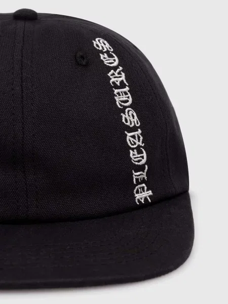 PLEASURES czapka z daszkiem Horns Canvas Cap z nadrukiem czarny