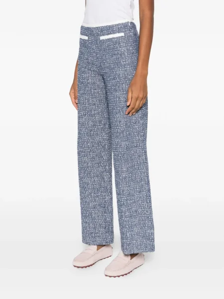 Pantaloni Maje din tweed albastru