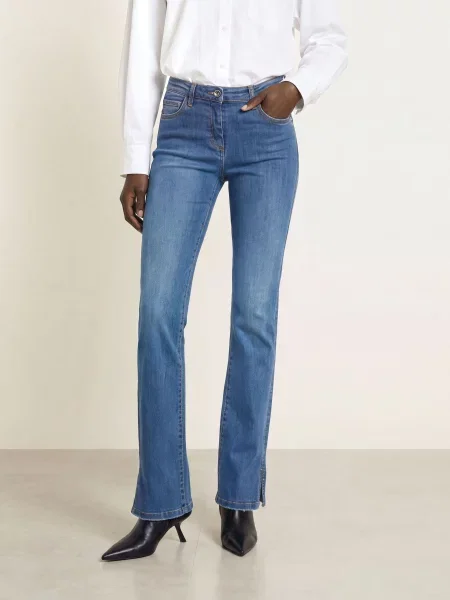 Patrizia Pepe Skinny Džíny medium blue wash modré