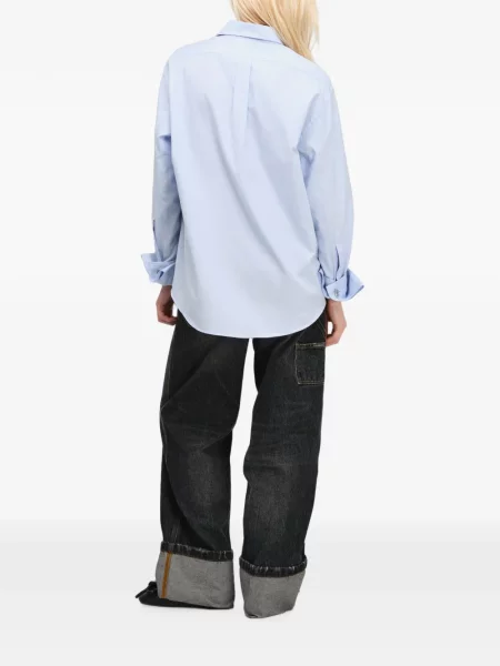 Cămașă Marc Jacobs din țesătură twill albastru
