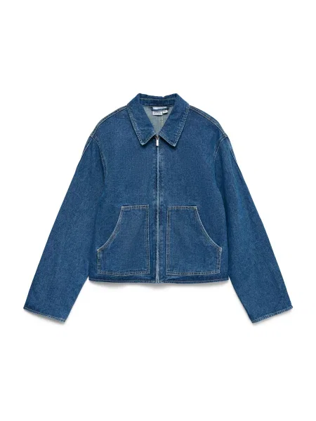 VERO MODA Geacă de primăvară-toamnă VMAURA denim albastru