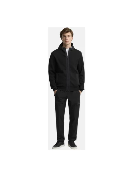 Dzianinowa bluza z kapturem Barbour z kapturem czarna