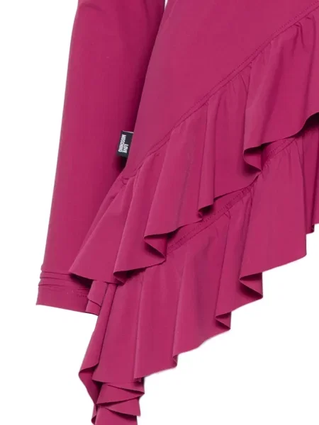 Top Love Moschino cu un umăr gol violet