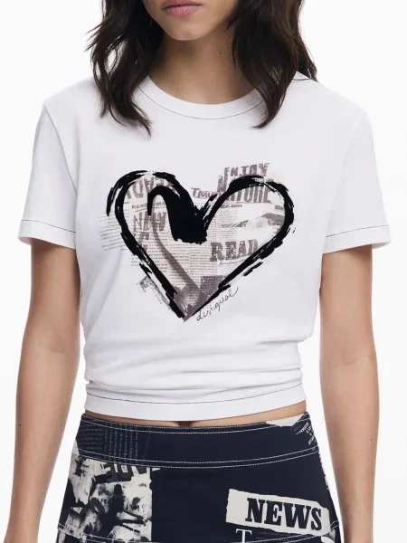 Тениска Desigual бяло