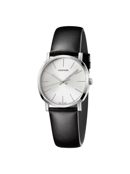 Zegarek Calvin Klein skórzany czarny