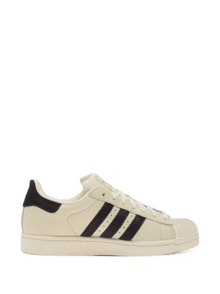 Sneakerși Adidas Superstar cu șireturi din dantelă alb