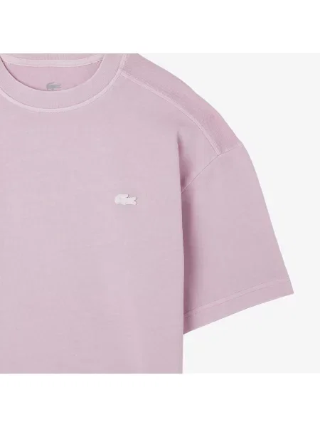 Lacoste T-Shirt O Luźnym Kroju różowy