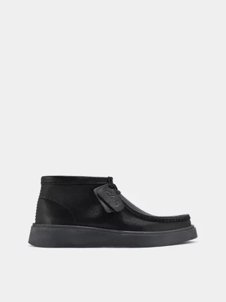 Кожаные ботинки Clarks черные