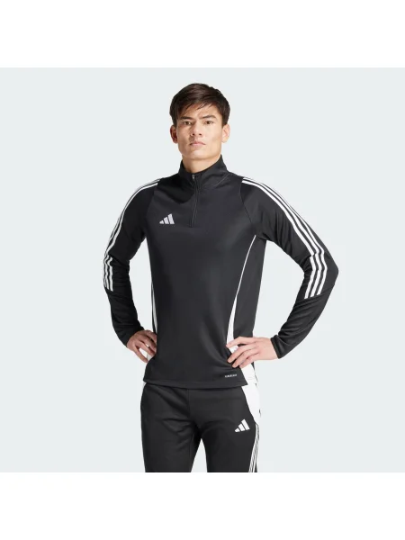 ADIDAS PERFORMANCE Hanorac sport Tiro negru alb