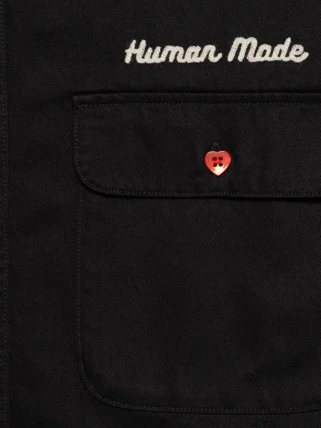 Риза Human Made бродирана черно