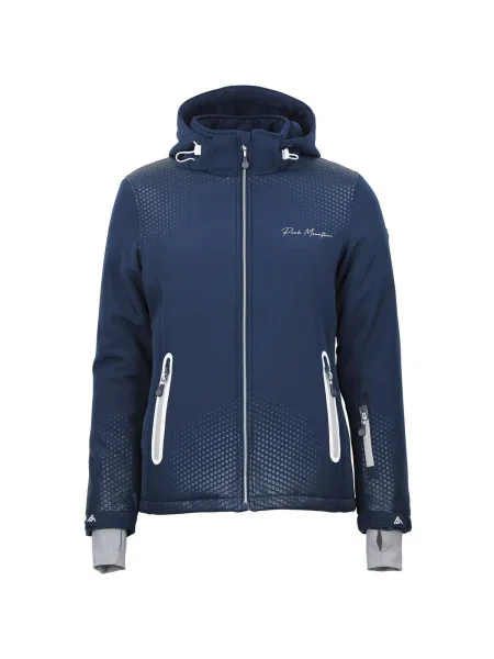 Geacă Peak Mountain softshell albastru