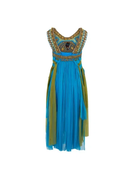 Sukienka midi Alberta Ferretti z falbankami
