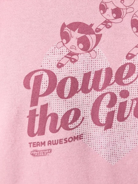 Puma melegítőfelső női X POWER PUFF GIRLS rózsaszín