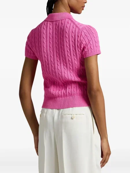 Căciulă Polo Ralph Lauren cu broderie cu dungi cowboy roșu