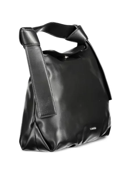 Shopper torbica Calvin Klein s autogramom crna