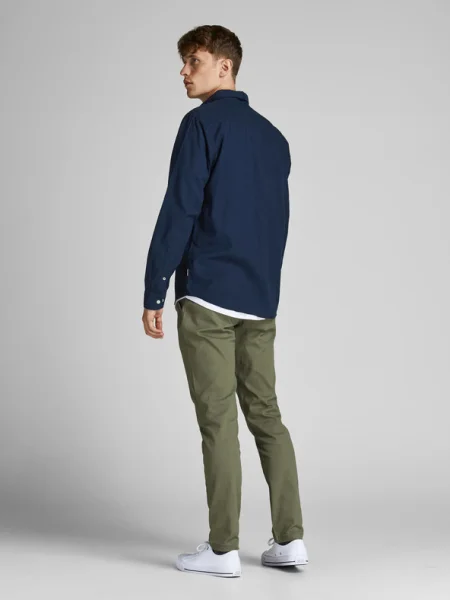 JACK & JONES Cămașă JJEOxford bleumarin albastru