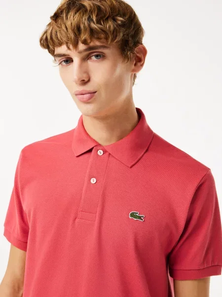 Поло Lacoste розовое