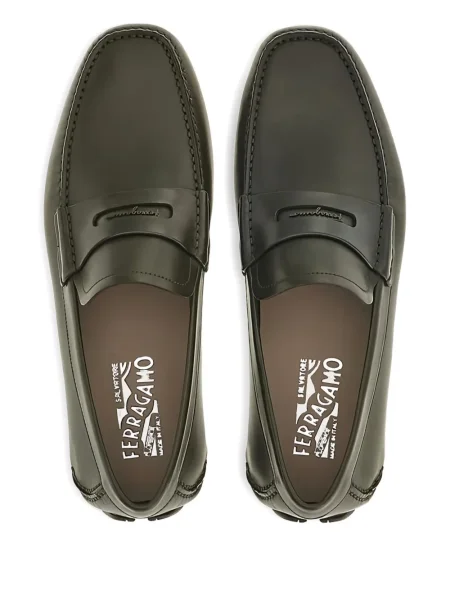 Pantofi loafer Ferragamo din piele maro