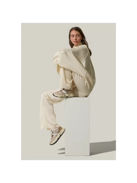 Sneakersy Voile Blanche wełniane beżowe