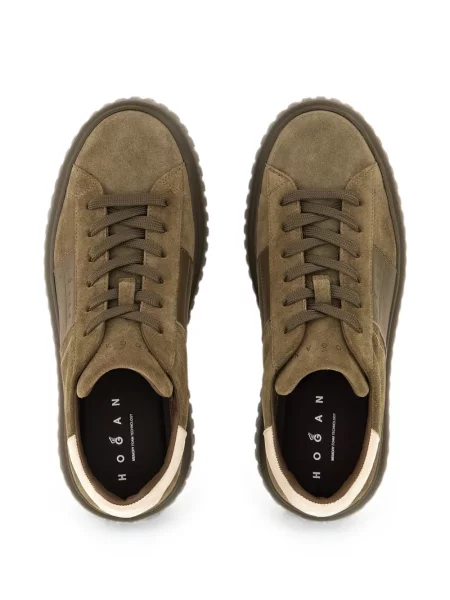 Sneakerși Hogan cu dungi verde