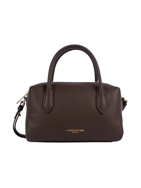 Torebka crossbody Lancaster skórzana brązowa