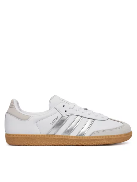 ADIDAS ORIGINALS Tenisky Samba kámen / stříbrná bílá