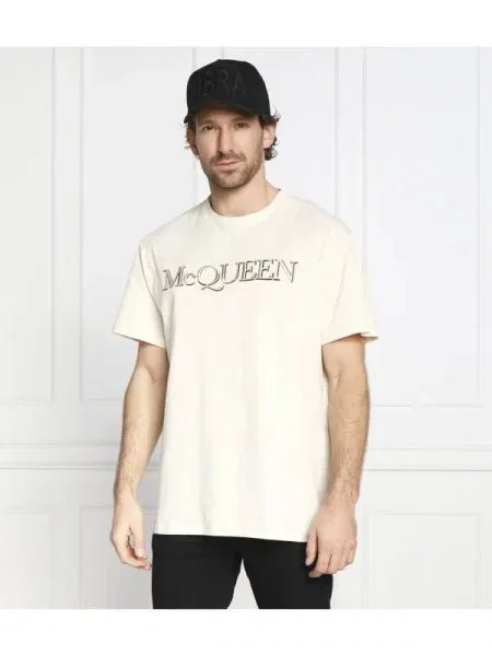 Alexander McQueen Tricou LOGO EMB
