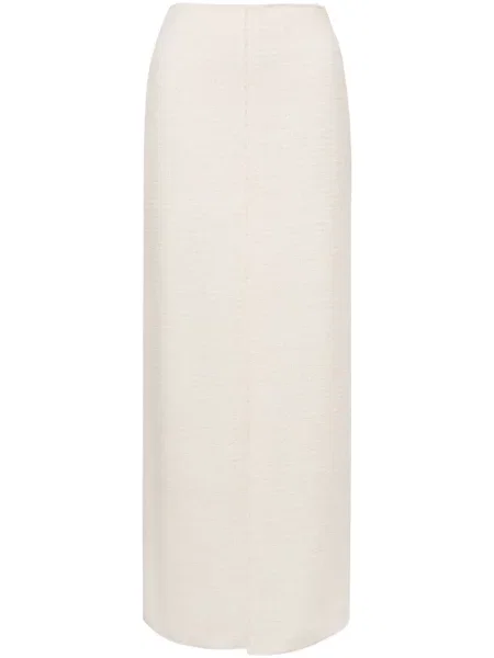 Fusta maxi Philosophy Di Lorenzo Serafini cu crăpătură alb