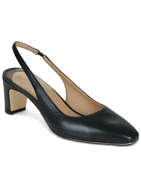 Pantofi cu toc Lauren Ralph Lauren slingback din piele negru
