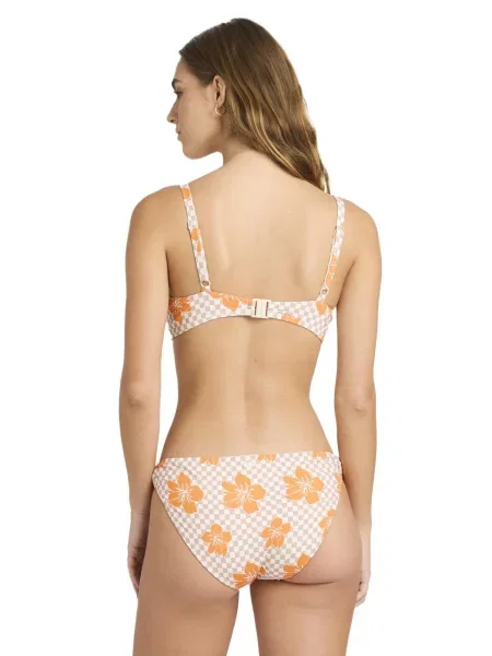 Stanik bikini z fiszbinami dla Kobiety MINI HULA brązowy