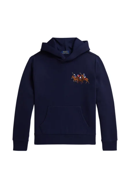 Bluza z kapturem dziecięca Polo Ralph Lauren niebieska