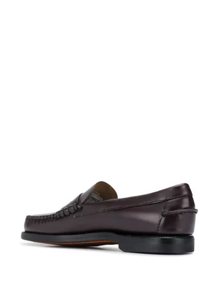 Pantofi loafer Sebago din piele roșu