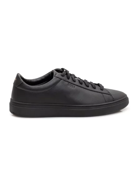 Sneakersy niskie z naturalnej skóry bydlęcej model ‘KIERAN’ Boss czarne