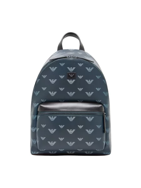 Plecak Emporio Armani niebieski