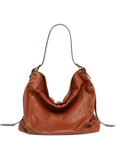 Geanta hobo Diesel din piele maro