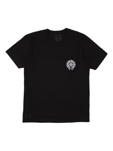 Tricou Chrome Hearts cu motiv cu inimi negru