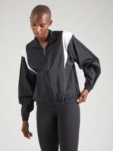 Reebok Prijelazna jakna Woven Jacket Crna bijela