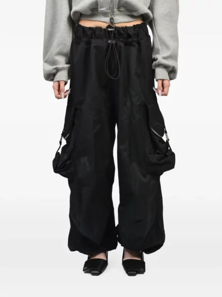 Pantaloni cargo The Attico cu cordon negru