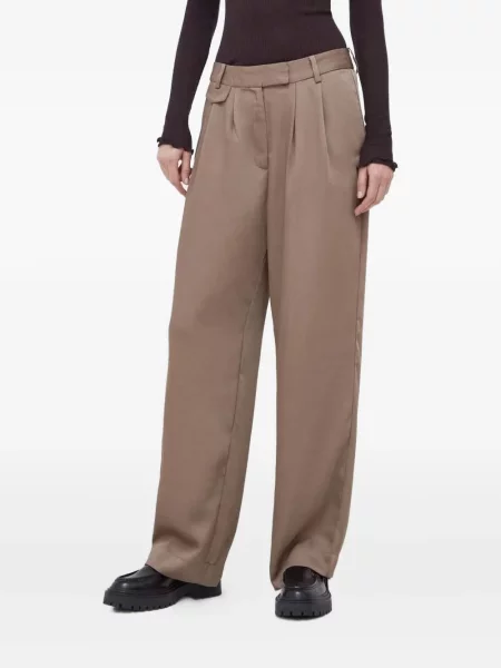 Szerokie spodnie Bruuns Bazaar plisowane