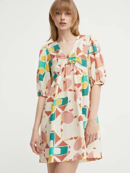 BA&SH rochie ARANCIA mini oversize bej