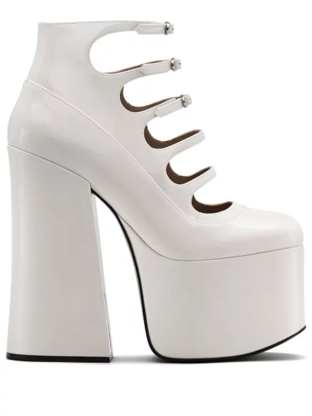 Pantofi cu toc Marc Jacobs din piele alb