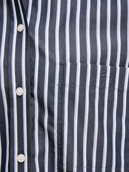 Сорочка Lacoste relaxed класичний комір зелений